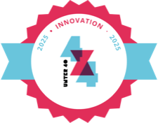 4x4 unter 40 award badge, Innovation category, 2025